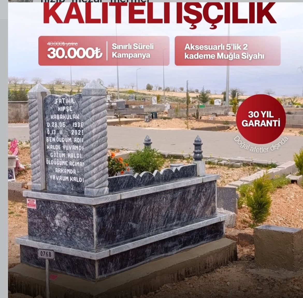 Nizip Melek Mezarcılık